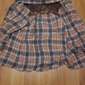 Womans button down shirt.